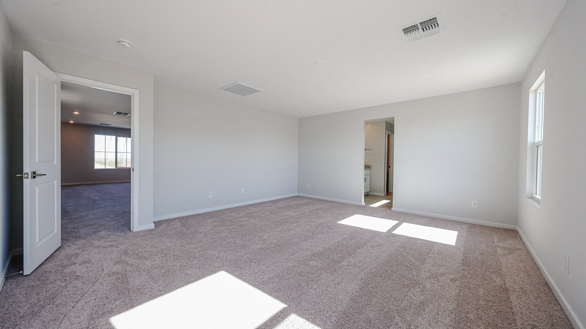 A room with white walls.