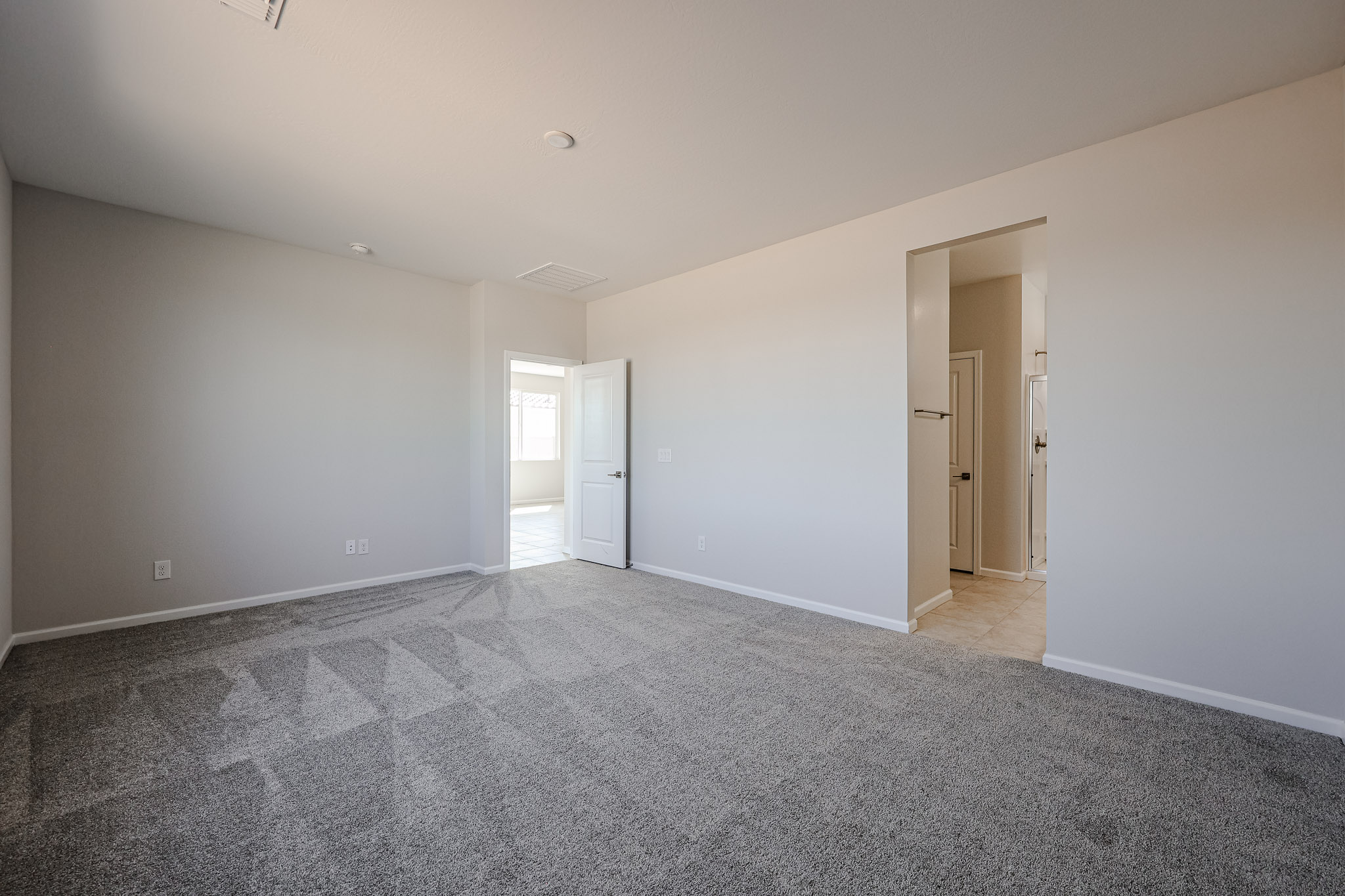 A room with white walls.