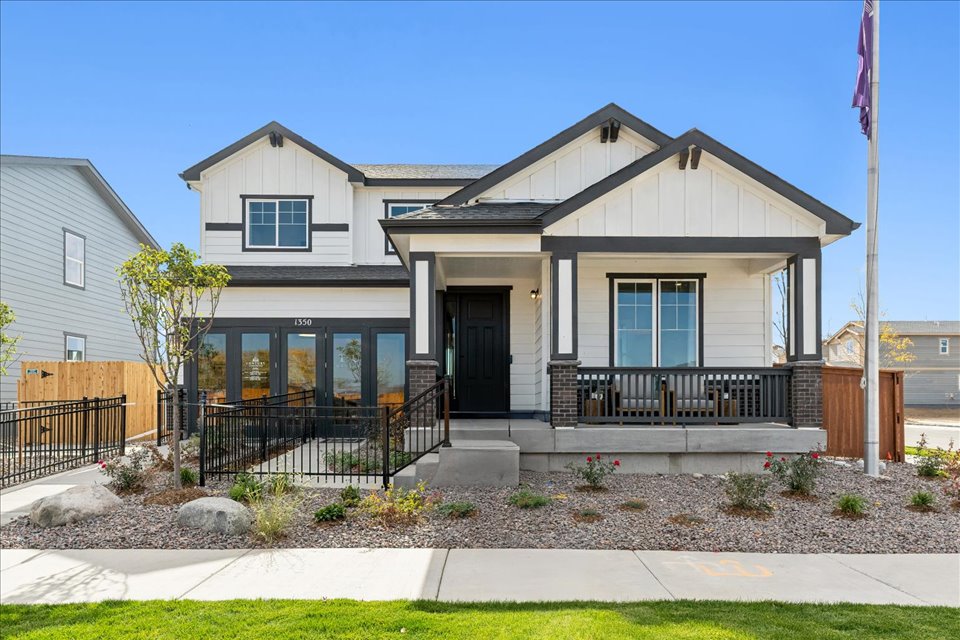 A house with a gate.