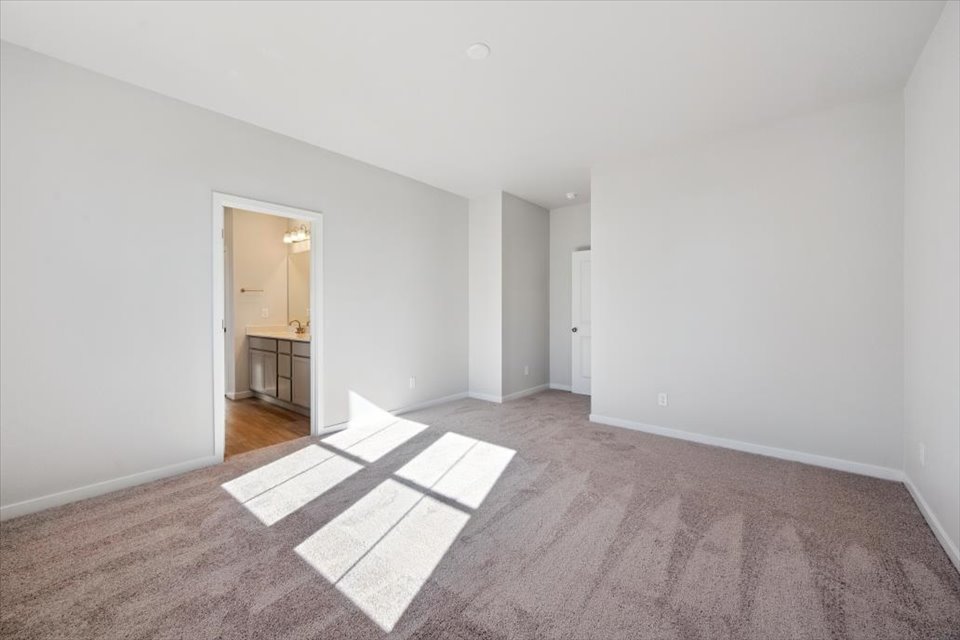 A room with a rug and a rug.