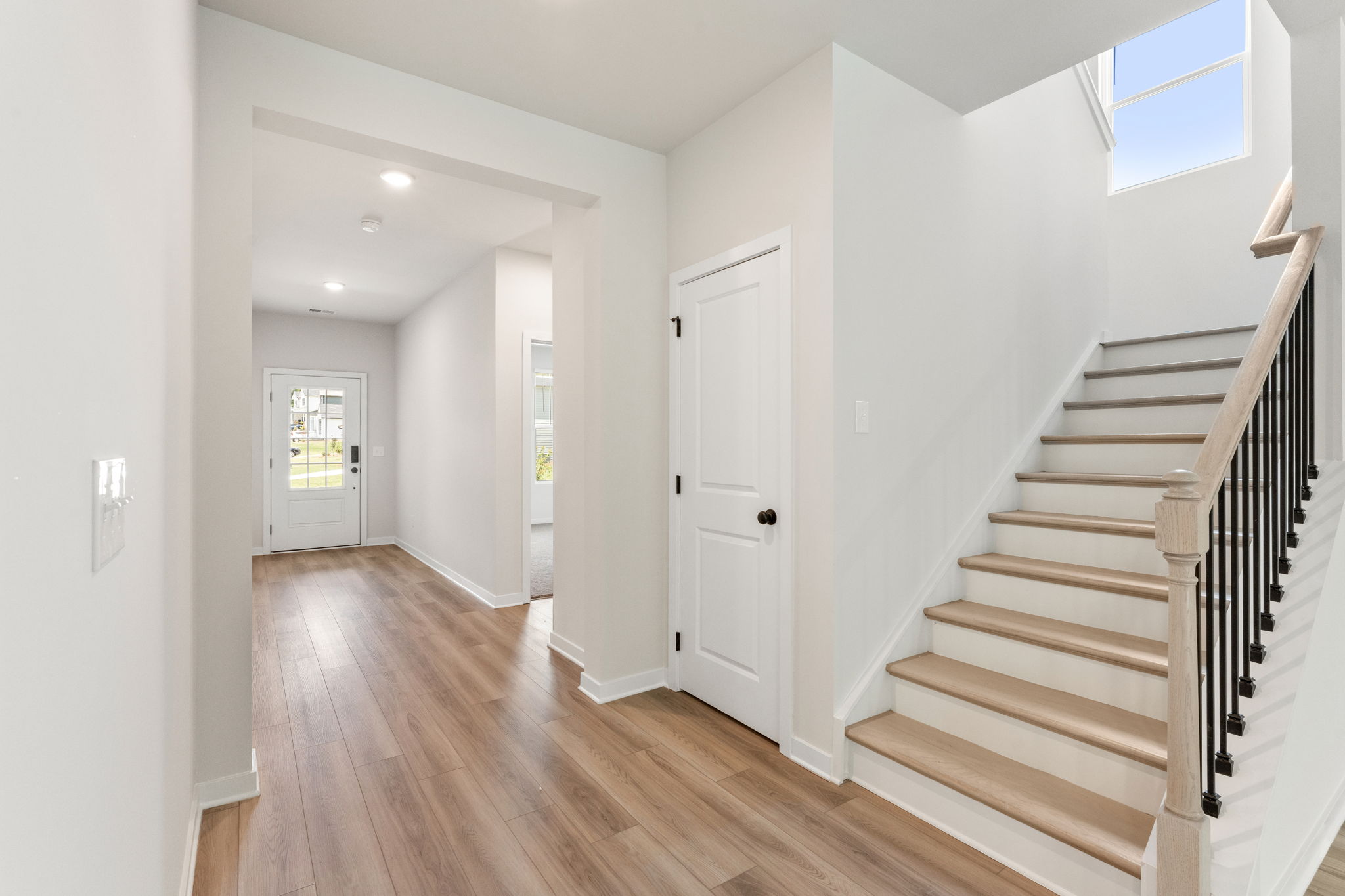 A staircase in a house.