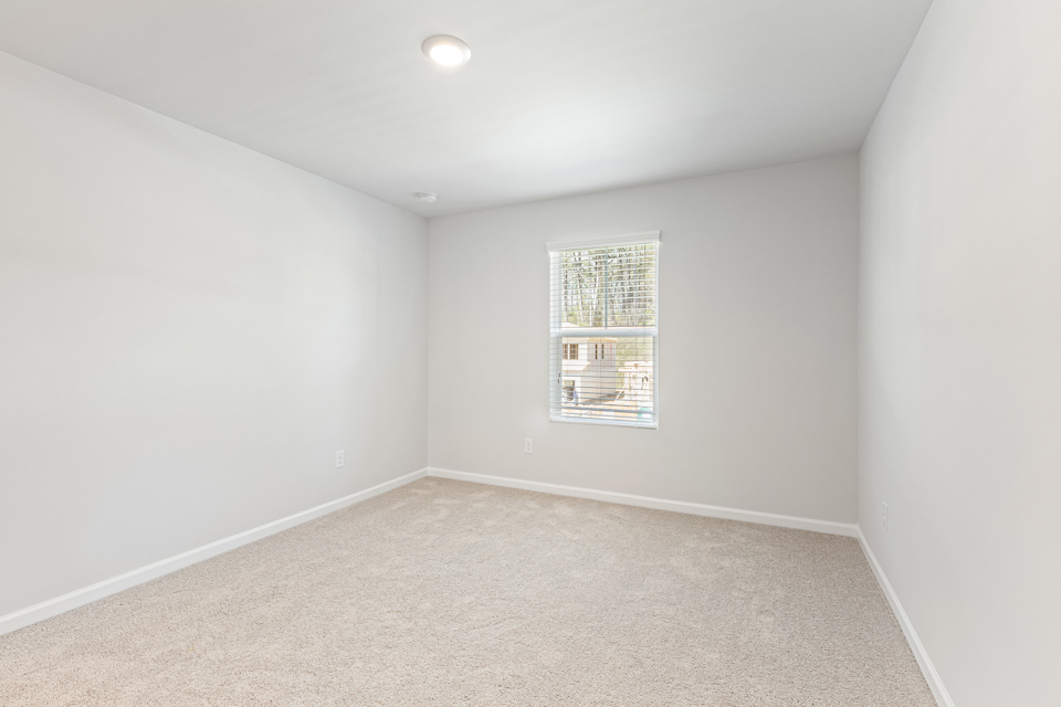 A room with a window.