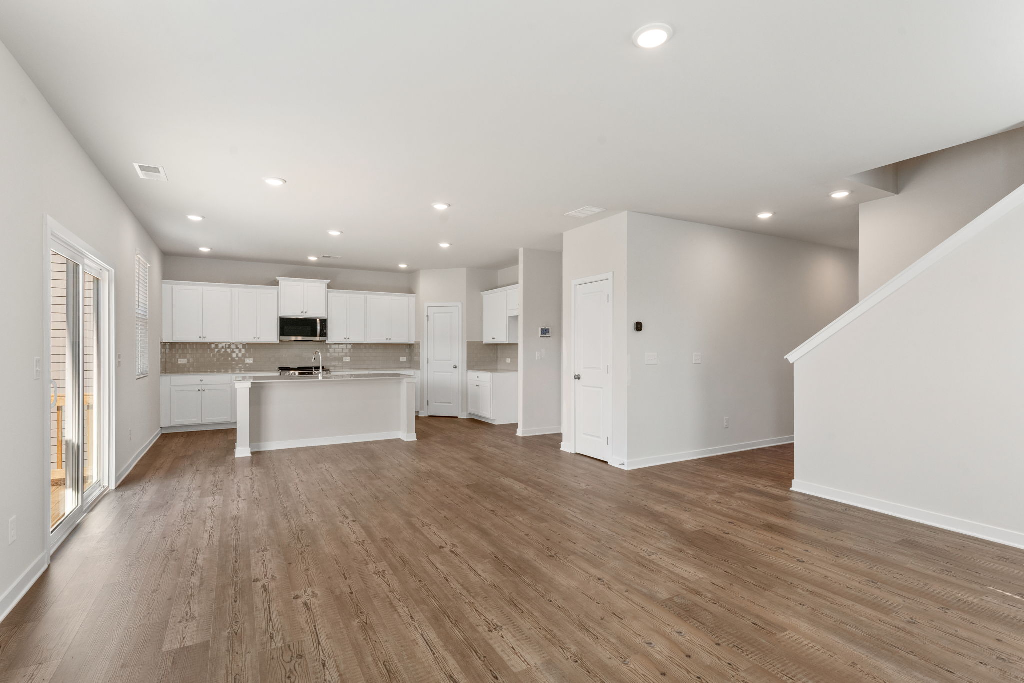 A large empty kitchen.