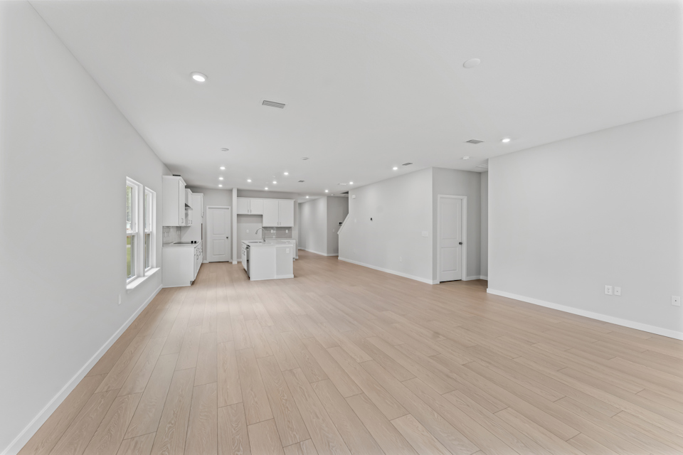 Dogwood Plan Lot 582 Open Living Room Area at NorthShore in Kingsland