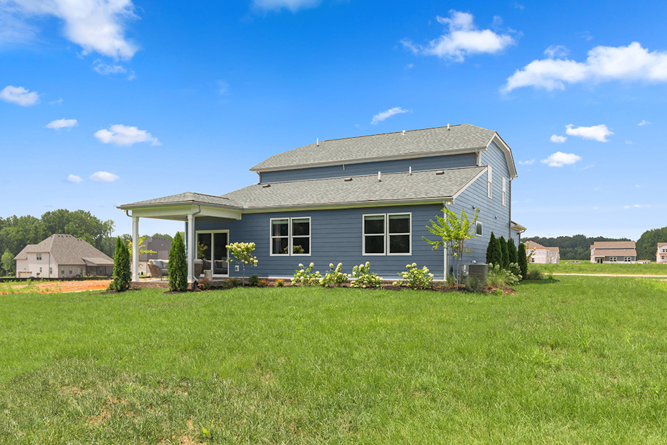 A house with a large yard.