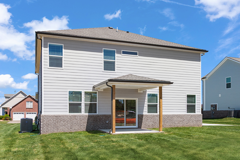 A house with a garage.