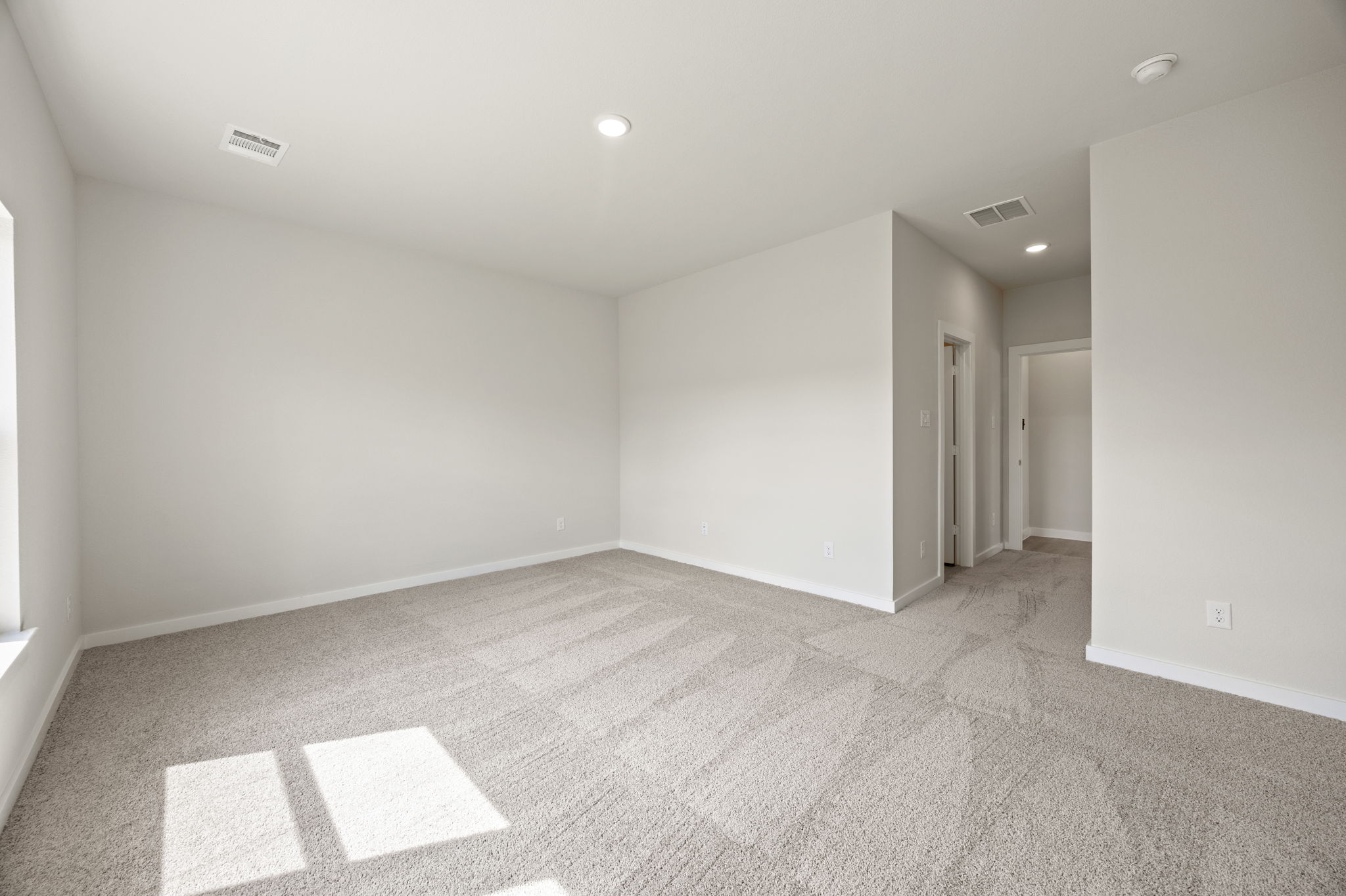 A room with white walls.