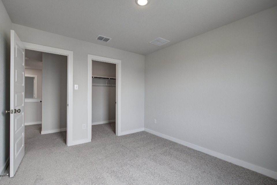 A room with white walls.