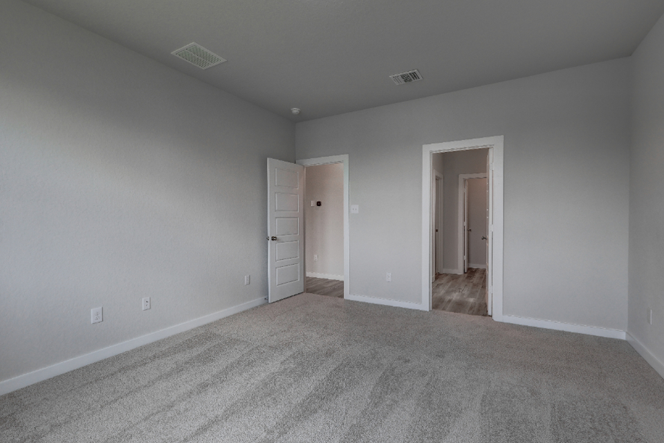 A room with white walls.