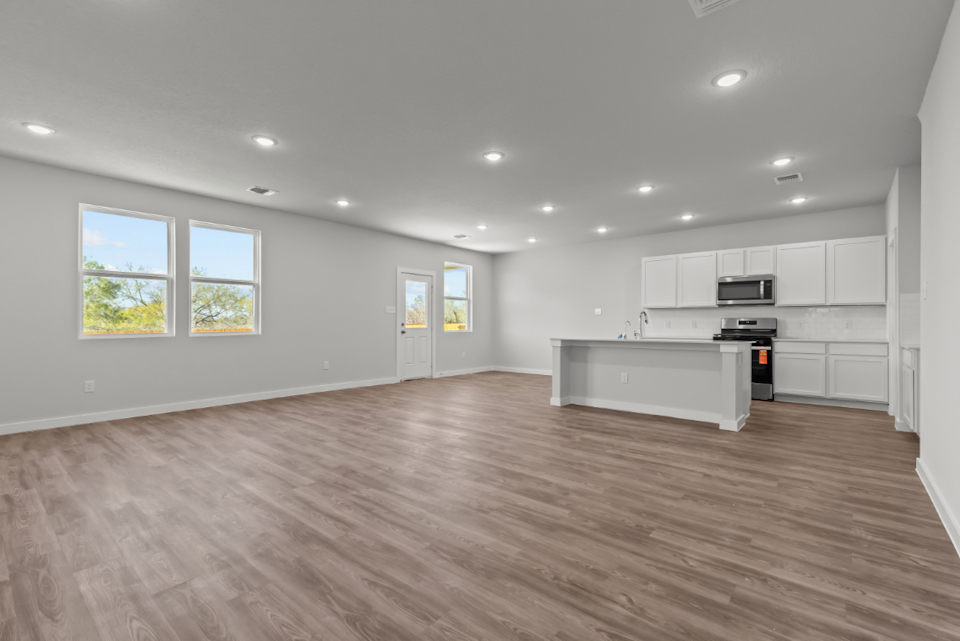A large empty kitchen.