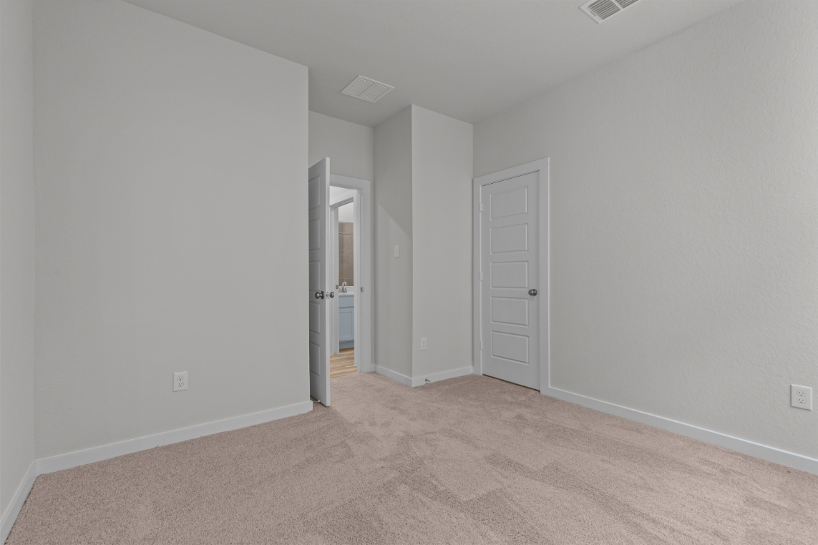 A room with white walls.